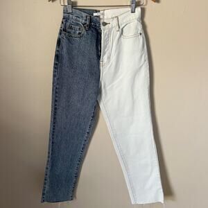 NWOT Pacsun Two Tone High Rise Straight Jeans Size 24